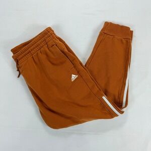 Adidas Women's Jogger‎ Sweatpants Burnt Orange Drawstring Tapered